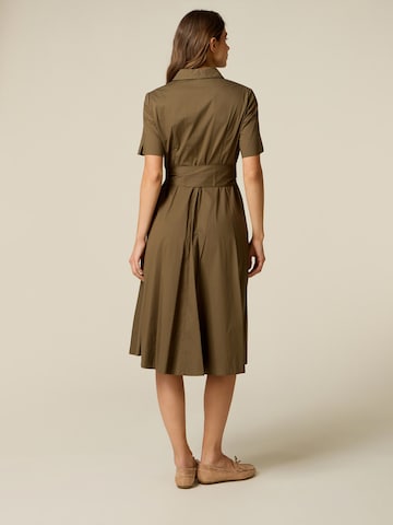 Abito camicia di oltre in verde