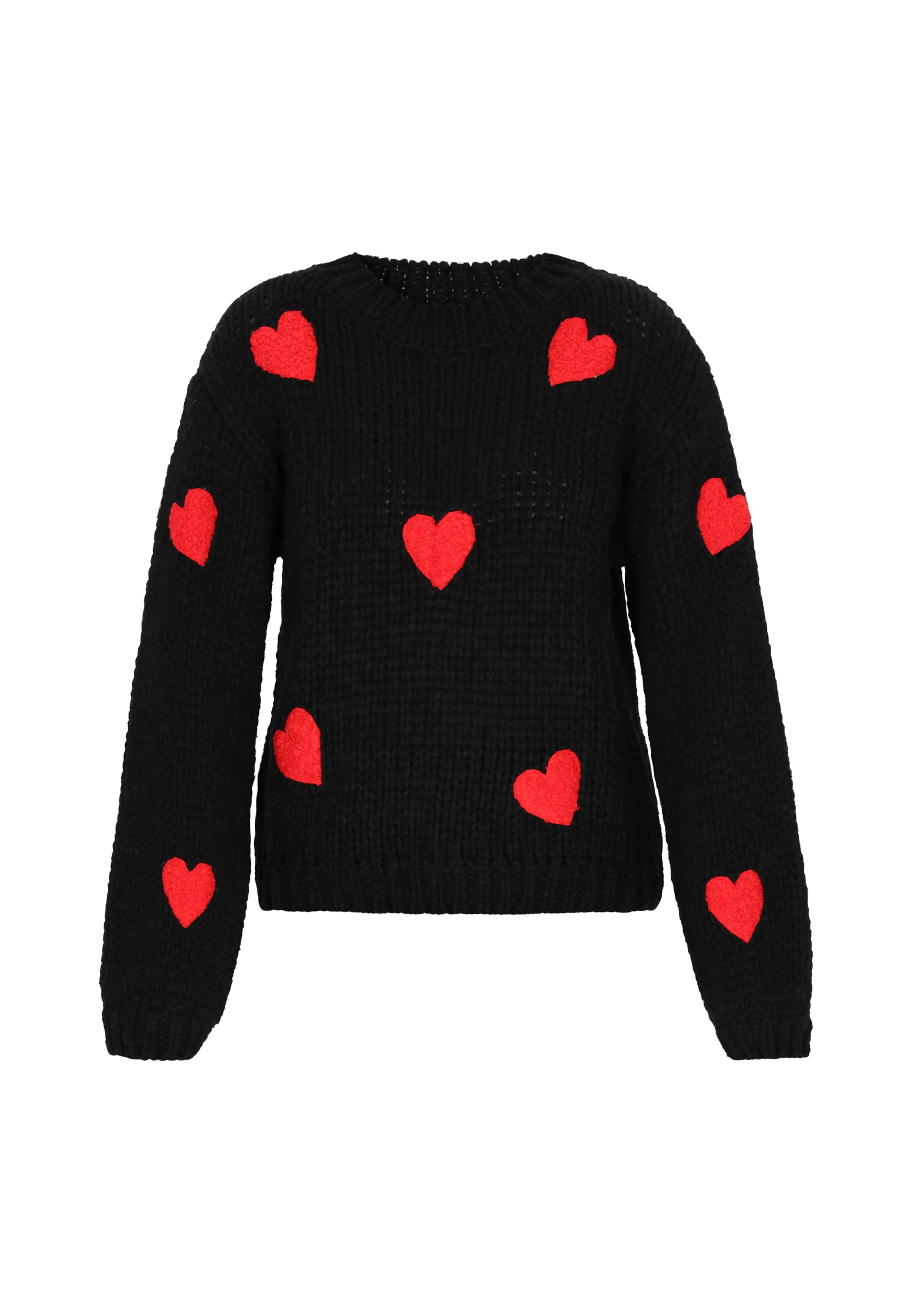 MYMO Pullover 'Young Fashion' in Schwarz: Vorderseite