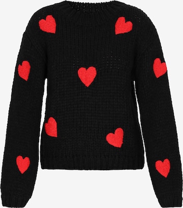 juoda MYMO Laisvas megztinis 'Young Fashion': priekis