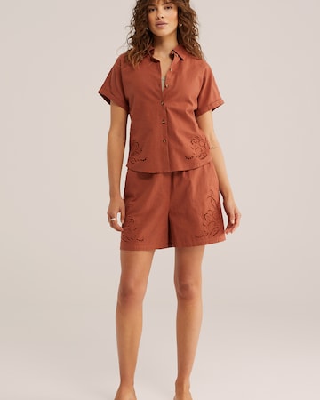 WE Fashion Blúz - barna