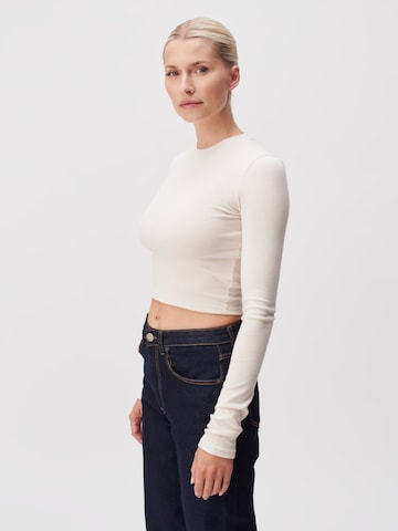 T-shirt 'Gwen' LeGer by Lena Gercke en beige