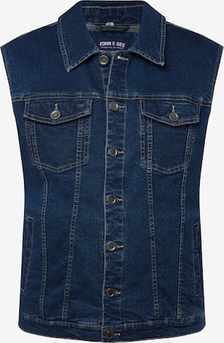 Gilet John F. Gee en bleu : devant