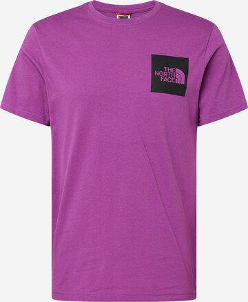 T-Shirt THE NORTH FACE en violet : devant