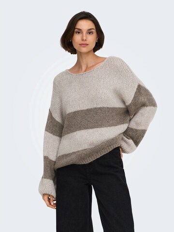 JDY Pullover 'JDYDINEA' in Braun: Vorderseite