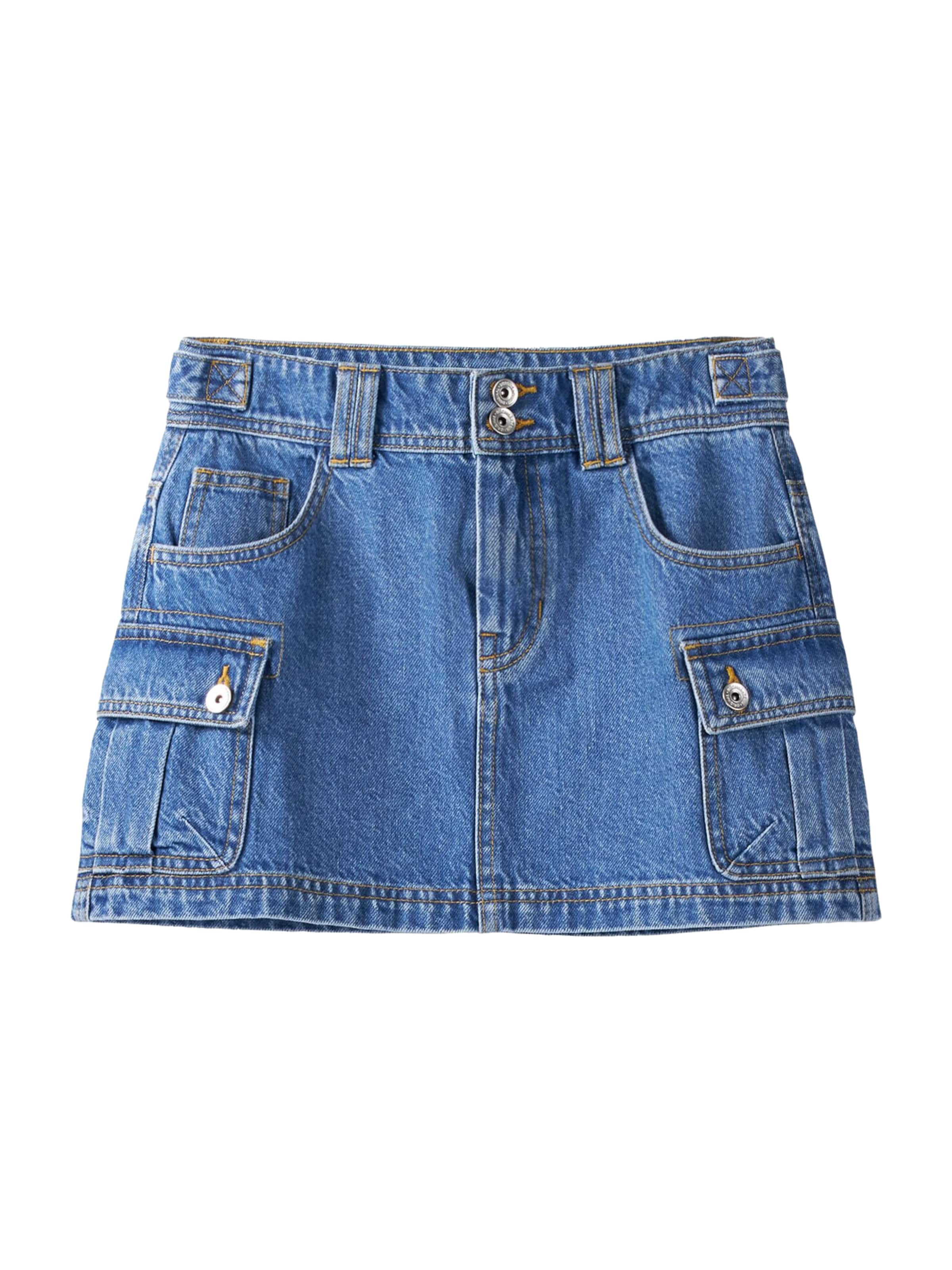 Bershka Skirt in Blue: front
