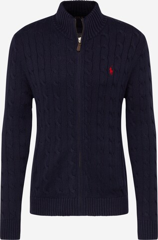 Polo Ralph Lauren Sweatjacke 'CABLE' in Blau: predná strana