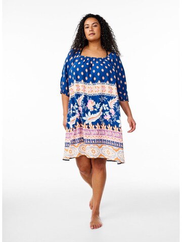 Swim by Zizzi Beach dress 'Scami' in Blue