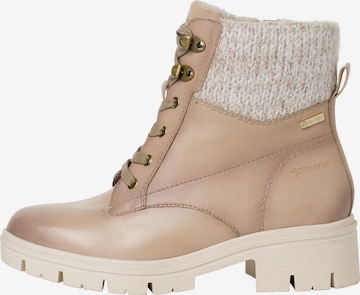 TAMARIS Veterlaarsjes in Beige