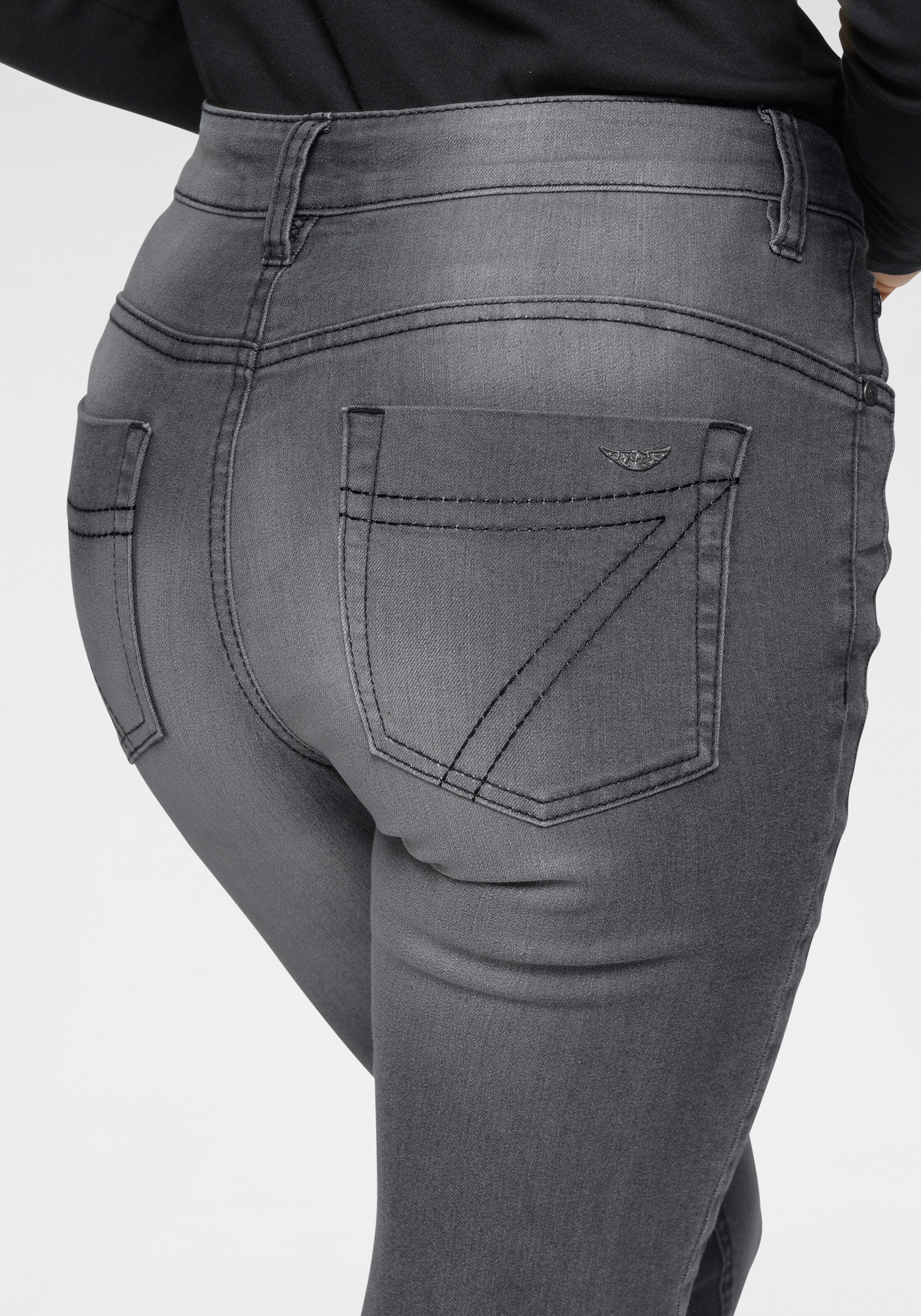 Frauen Jeans ARIZONA Arizona Slim-fit-Jeans in Dunkelgrau - ZZ02306 Frauen Jeans ARIZONA Arizona Slim-fit-Jeans in Dunkelgrau - ZZ02306