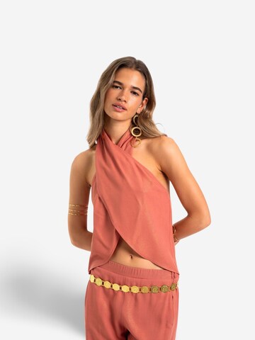 THE-ARE - Top em laranja: frente