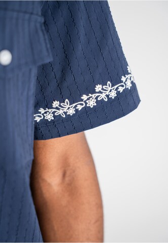 Fit confort Chemise 'Western' Prohibited en bleu