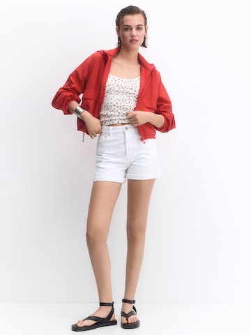 Veste mi-saison Pull&Bear en rouge