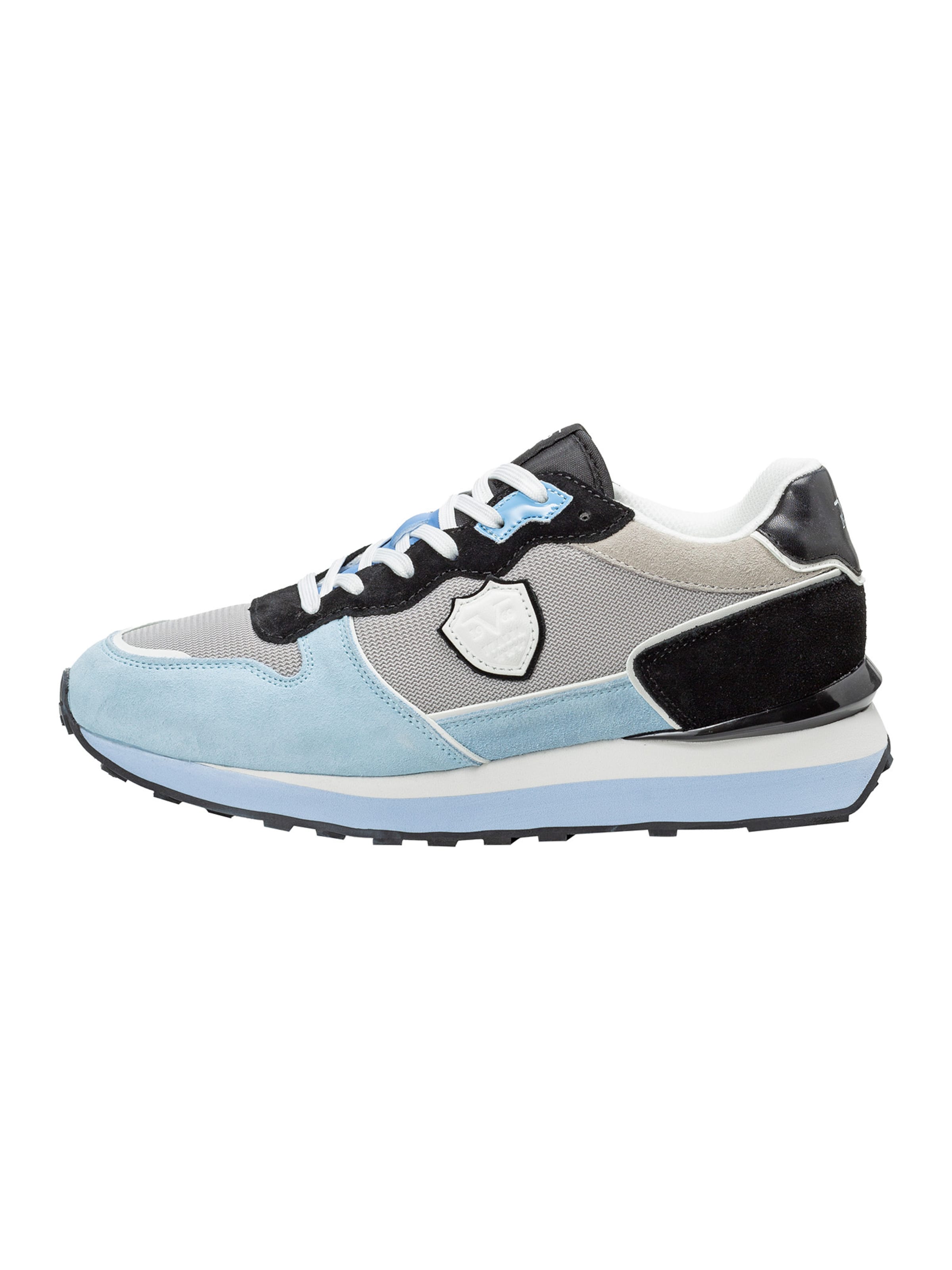 19V69 ITALIA Platform trainers 'Mick' in Blue: front