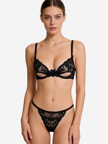L.BEV Balconette Underwear Sets 'Eleganza' in Black