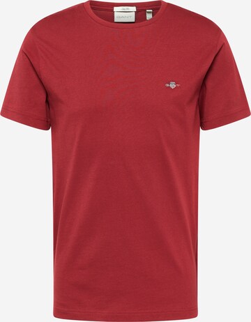 T-Shirt GANT en rouge : devant