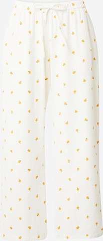 Lindex - Pantalón de pijama en blanco: frente