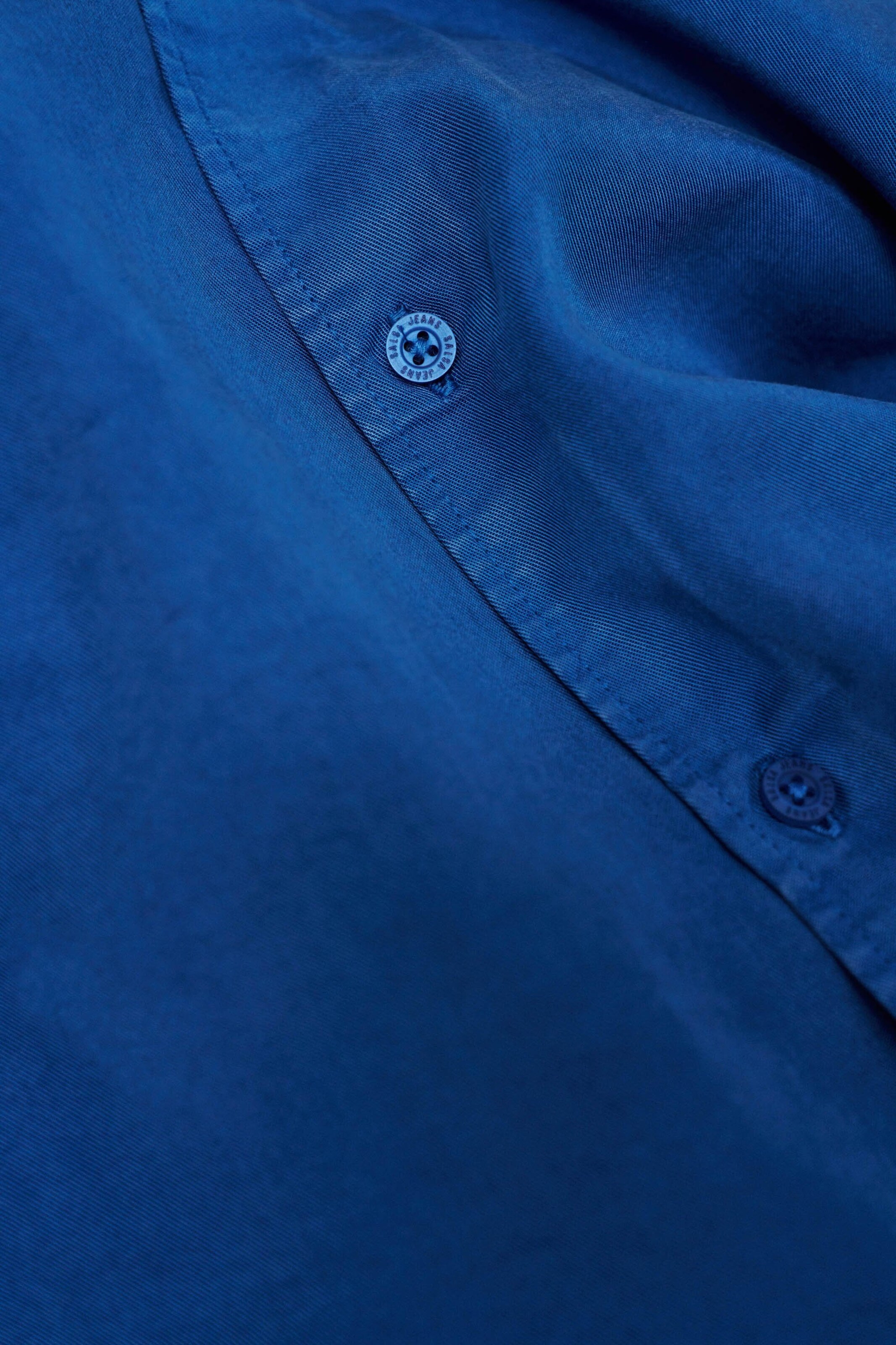 Salsa Jeans Regular fit Button Up Shirt in Blue