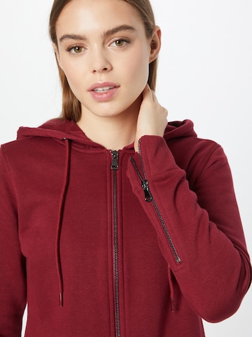 Urban Classics Zip-Up Hoodie in Red