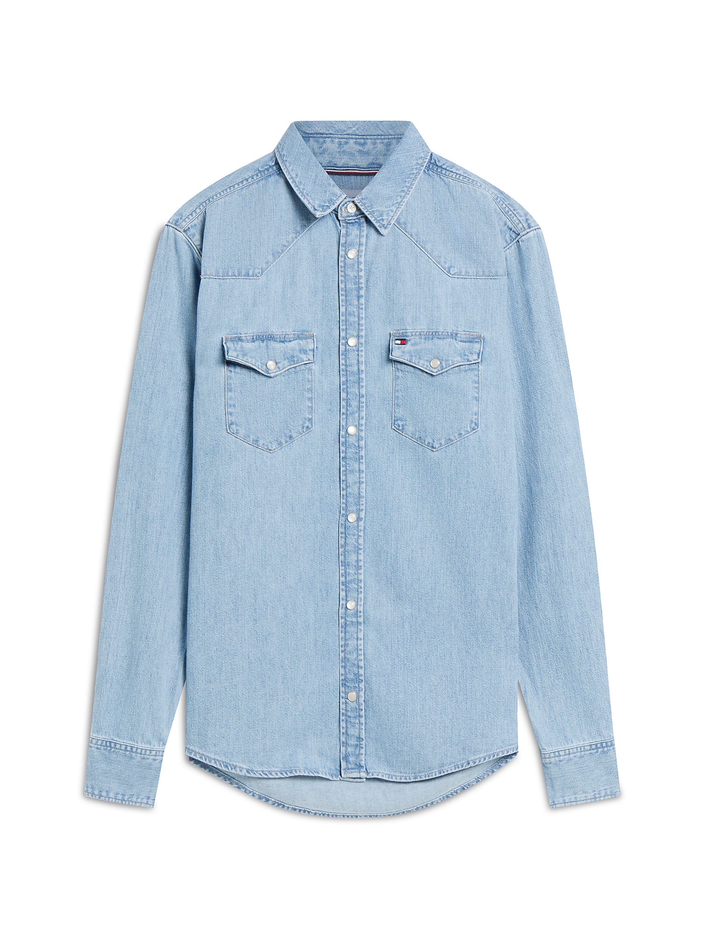 Coupe regular Chemise TOMMY HILFIGER en bleu : devant