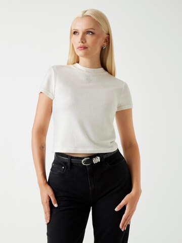 T-shirt GUESS en blanc : devant