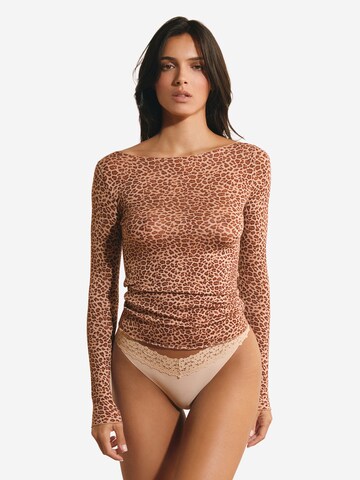 Maglietta intima 'Warmlight' di ETAM in beige: frontale