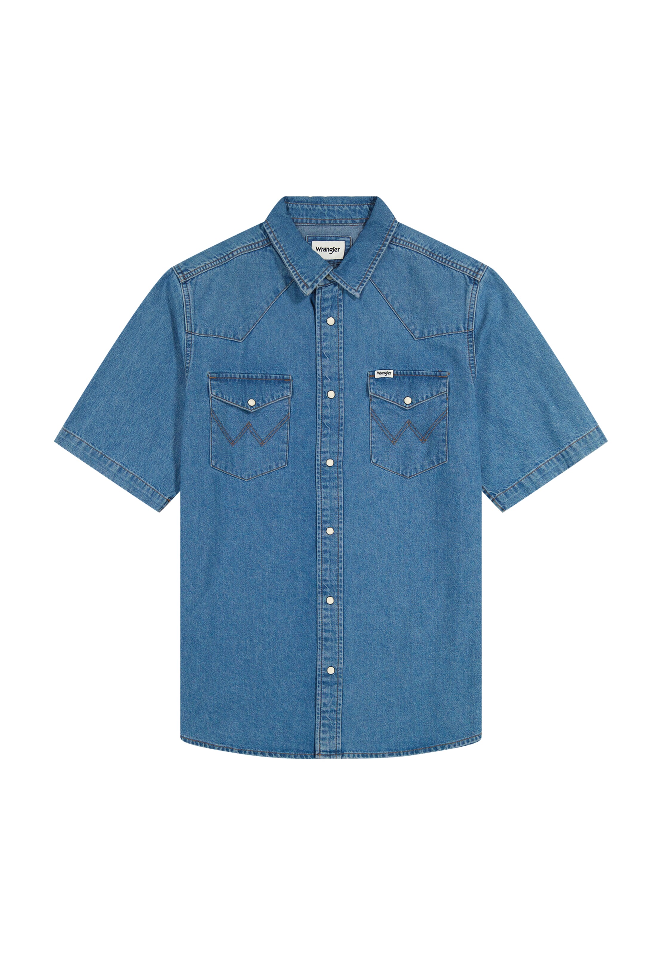 WRANGLER Hemd in Blau: Vorderseite