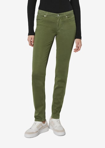 Coupe slim Pantalon Marc O'Polo en vert : devant