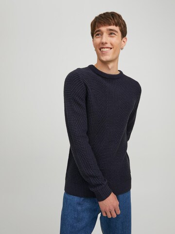 Pull-over 'Stanford' JACK & JONES en bleu : devant