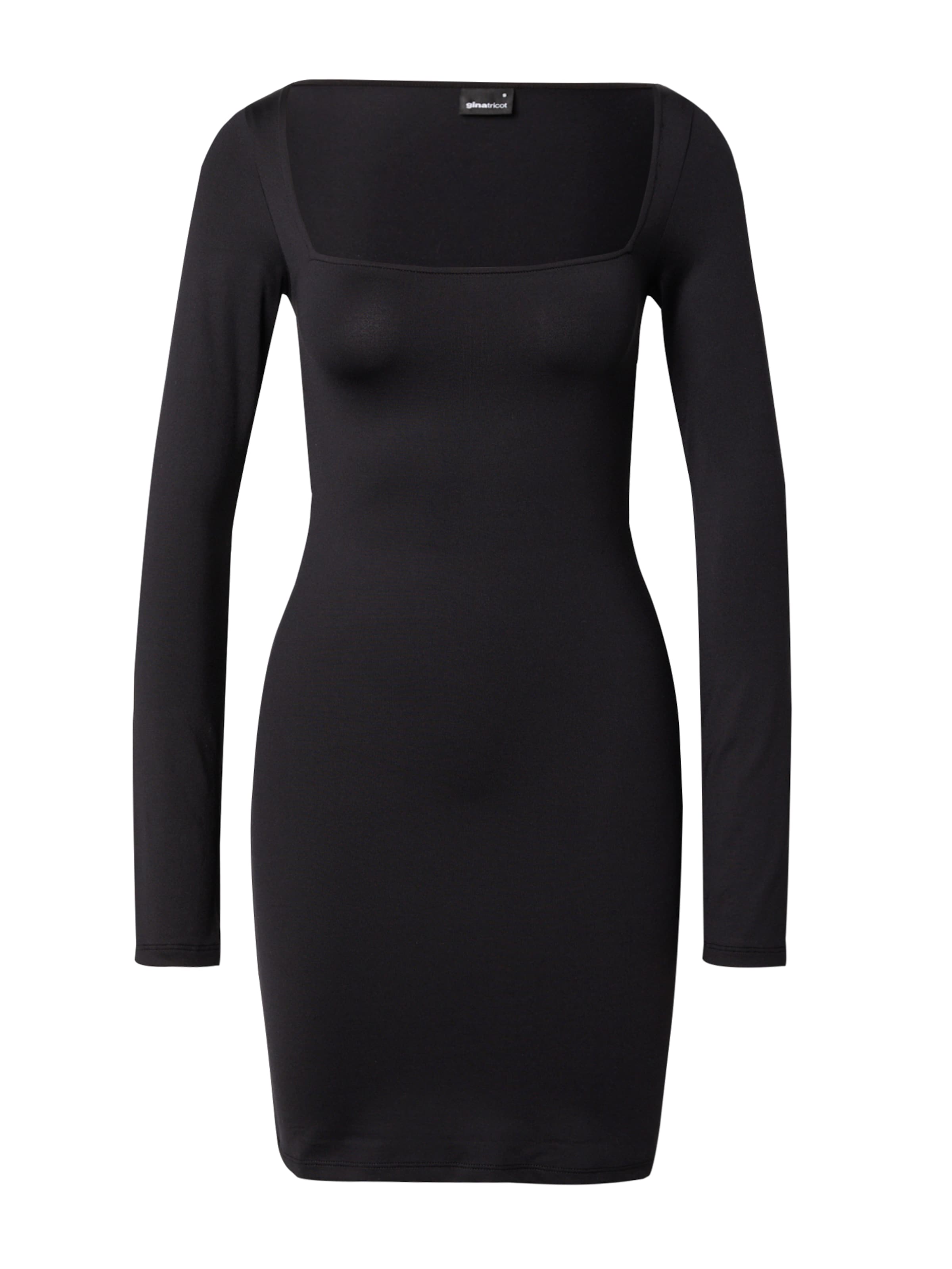 Gina Tricot Φόρεμα σε μαύρο: μπροστά