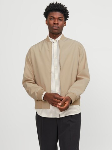 JACK & JONES Демисезонная куртка 'ILLUSION' в Бежевый: спереди