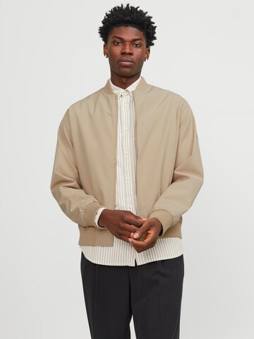 JACK & JONES Between-Season Jacket 'Illusion' in Beige: front