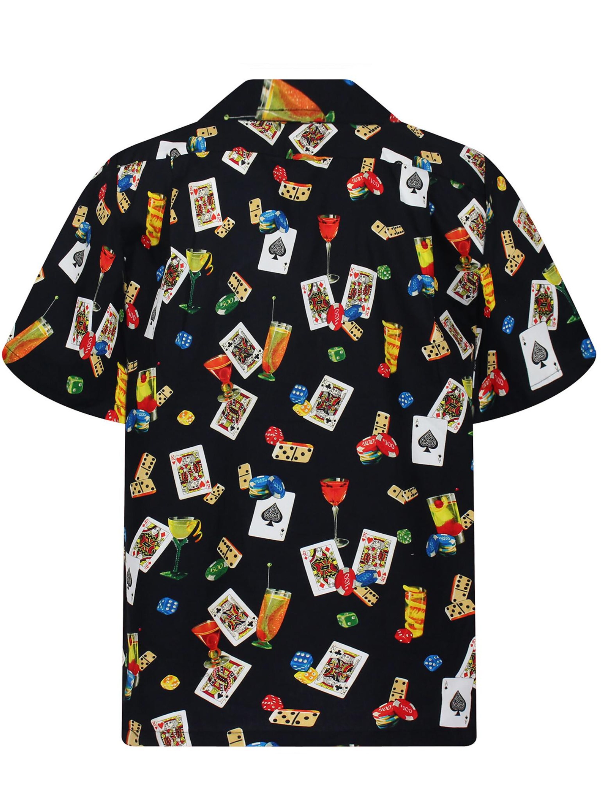 Pacific Legend Regular fit Button Up Shirt 'Poker' in Black