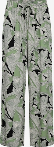 Soyaconcept Wide leg Broek 'DAUPHIN 3-B' in Groen: voorkant