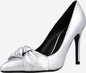 Ted Baker - Zapatos con plataforma en plata: frente