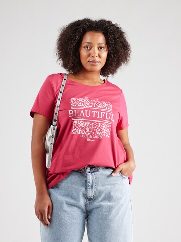 ONLY Carmakoma T-Shirt 'CARBonnie' in Pink: Vorderseite