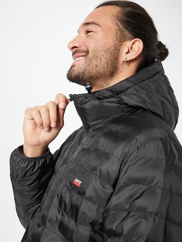 LEVI'S ® Übergangsjacke 'Presidio Pkbl Hooded Jkt' in Schwarz