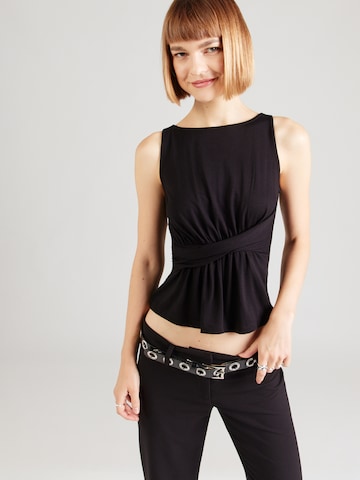 ABOUT YOU Top 'Pearl' in Black: front
