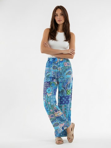 Introvertie VIENNA Wide leg Broek 'Johnny' in Blauw