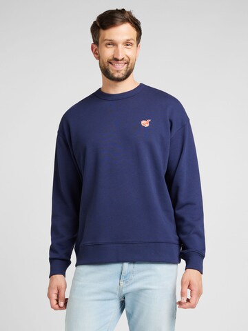 SCOTCH & SODA Mikina – modrá: přední strana