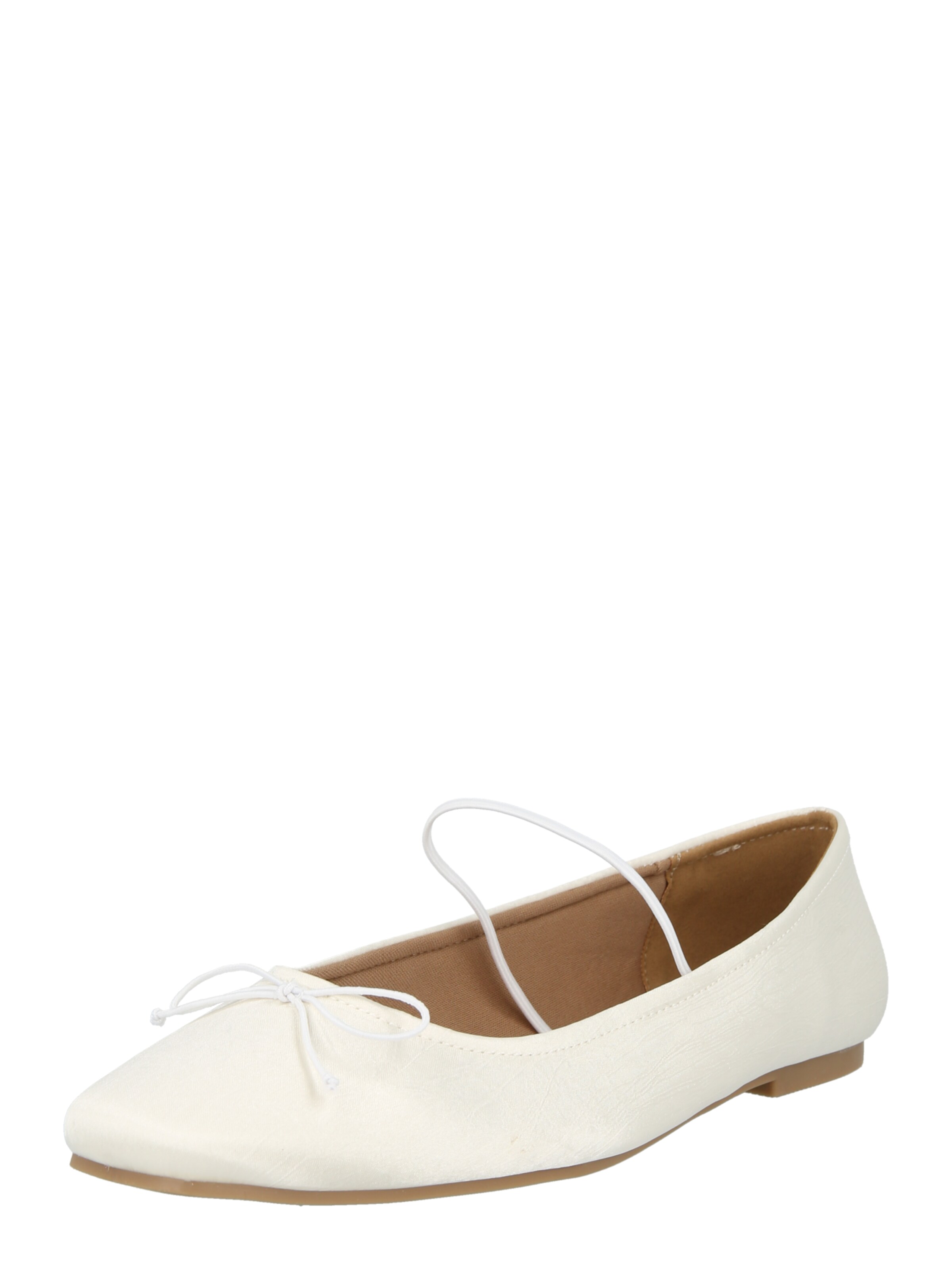 Ballerina con cinturino 'Chantal' di ABOUT YOU in bianco: frontale