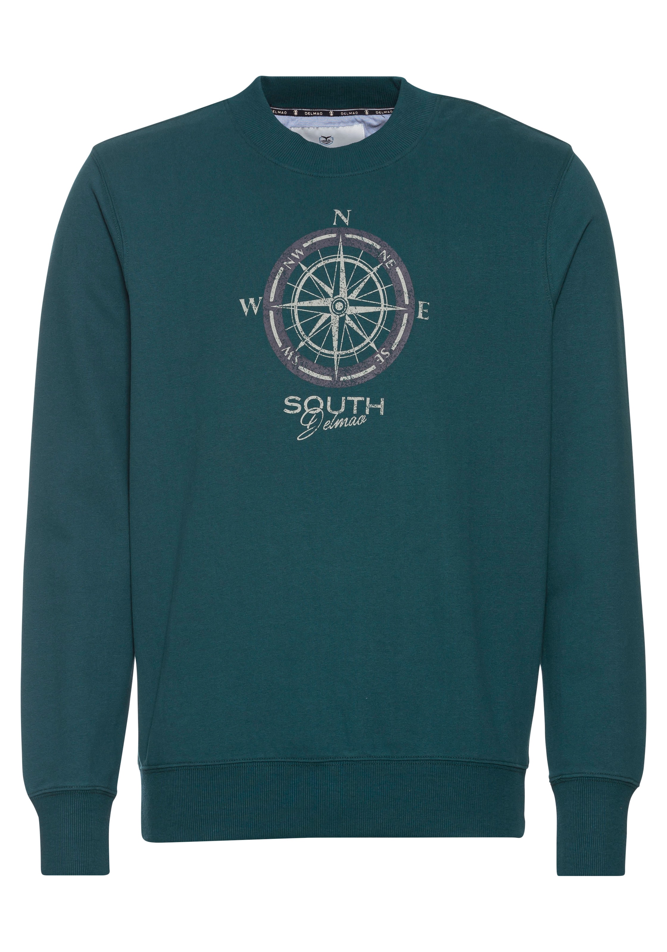 DELMAO Sweatshirt in Grün: Vorderseite