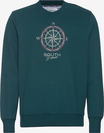 DELMAO Sweatshirt in Grün: Vorderseite