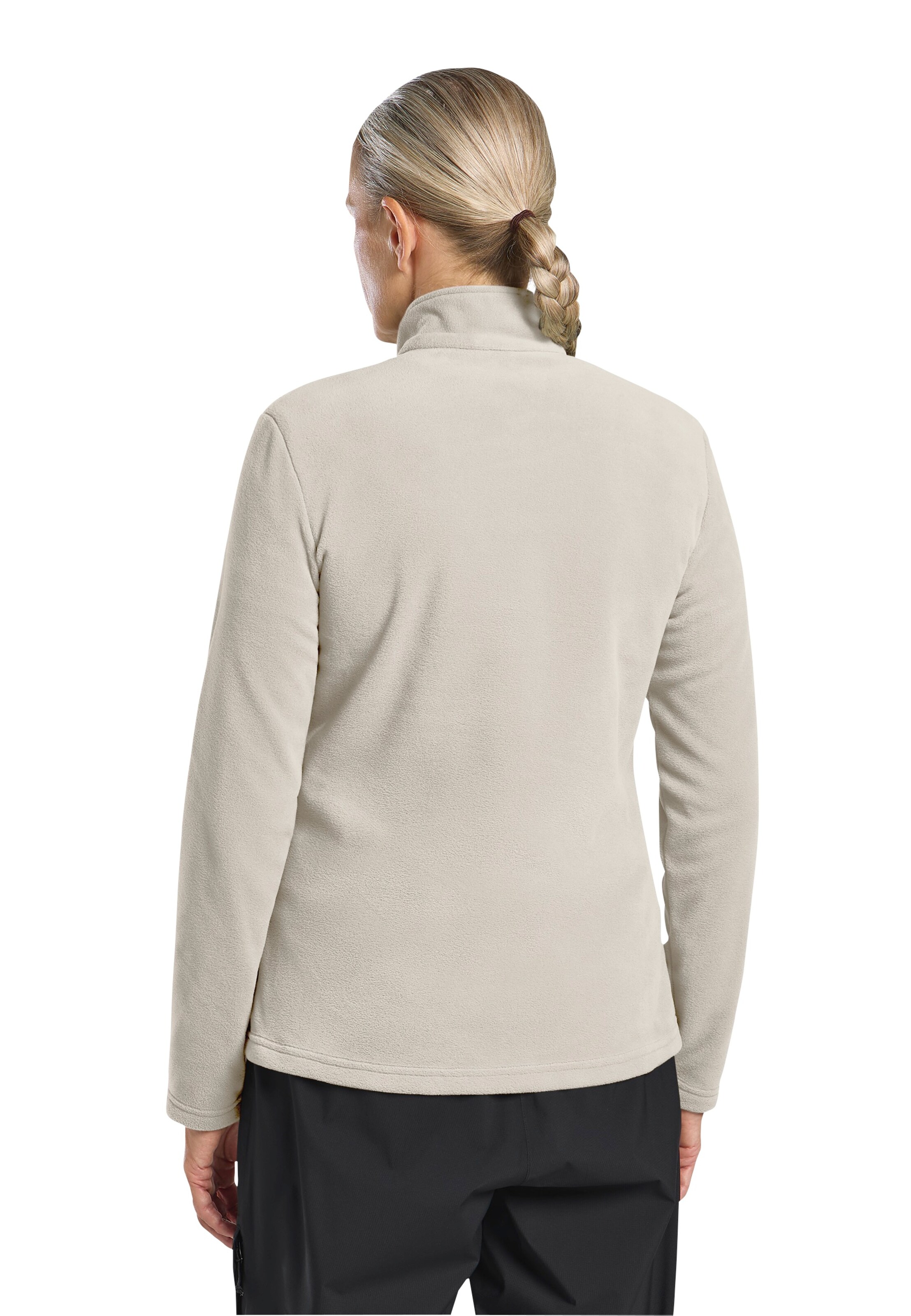 JACK WOLFSKIN Athletic Fleece Jacket 'Taunus' in Beige