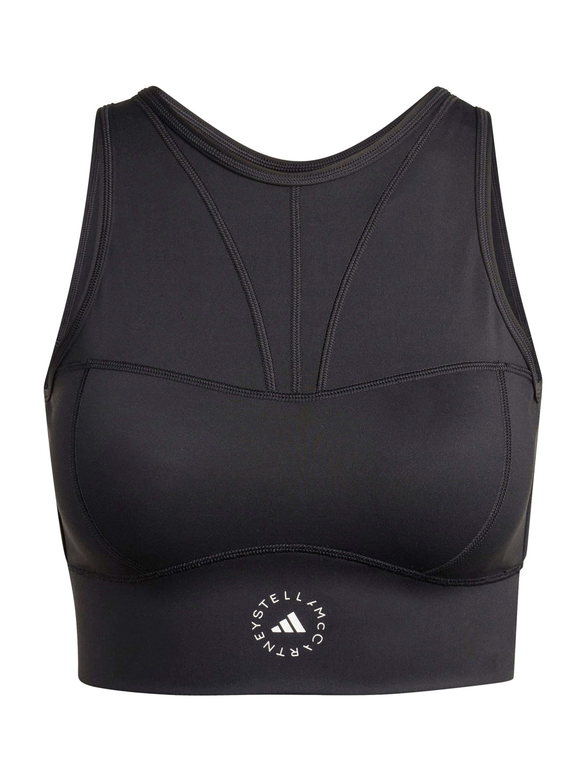 ADIDAS BY STELLA MCCARTNEY Sports Top in Black / White, Item view