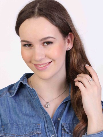 Boucles d'oreilles Lucardi en argent : devant