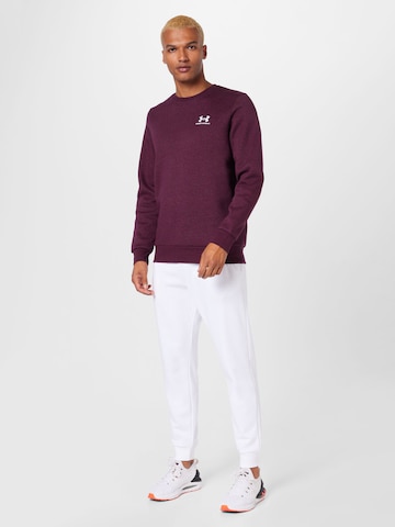 UNDER ARMOUR Tapered Παντελόνι φόρμας σε λευκό