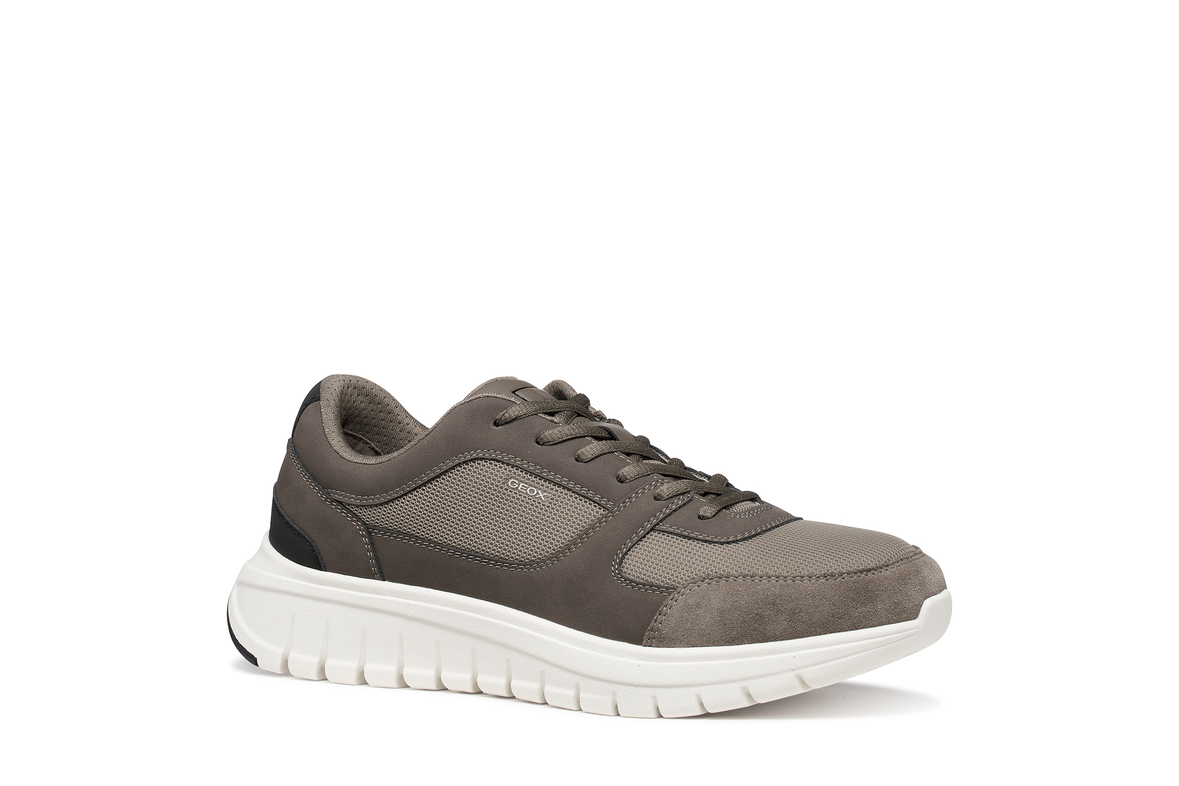 GEOX Sneaker in taupe / anthrazit / khaki, Produktansicht