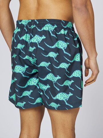 CHIEMSEE Board Shorts ' im angesagten Alloverprint ' in Blue