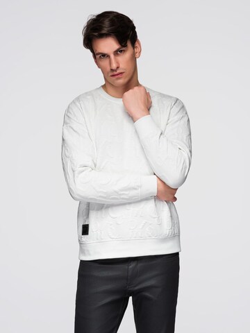 Ombre Sweatshirt 'B1712' in Wit: voorkant
