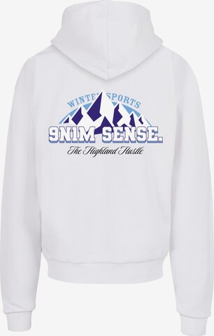 9N1M SENSE Sweatshirt 'Winter Sports' in Wit